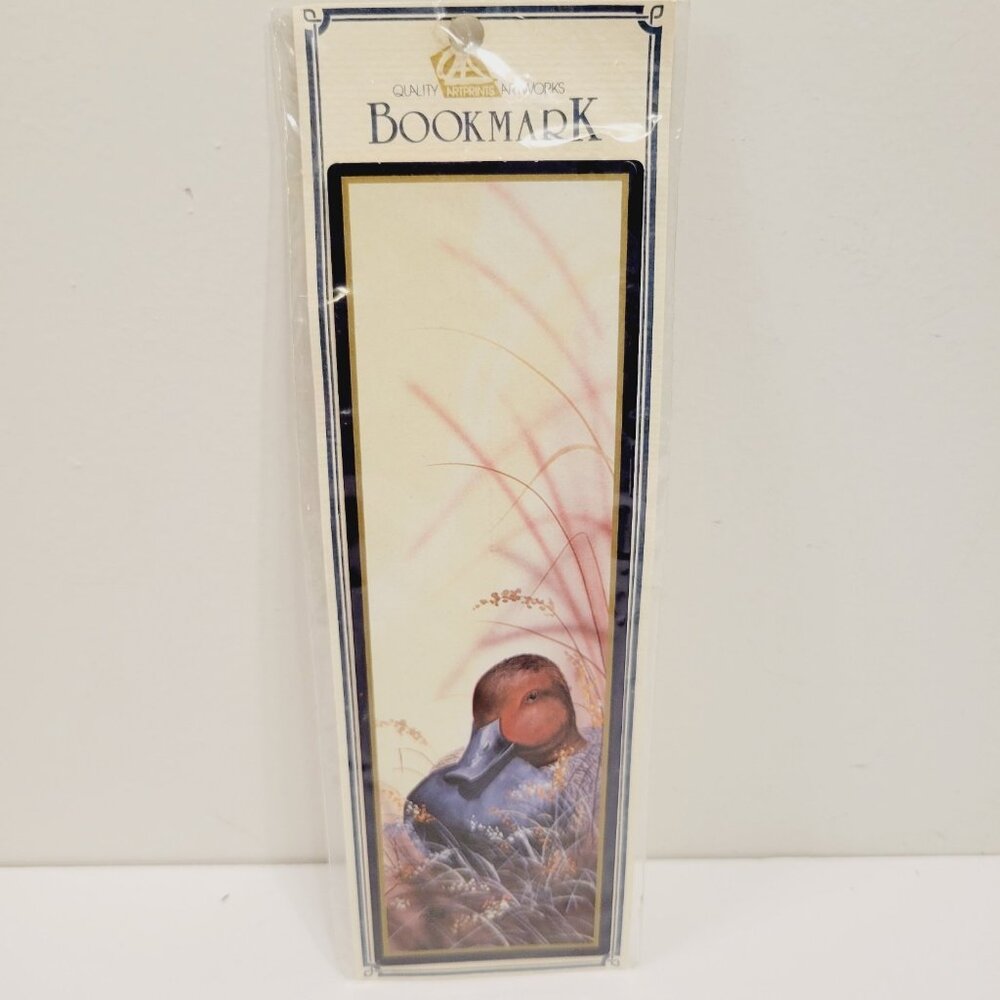 Vtg Quality Artworks Artprints Bookmark Judy Moos Welton Wildlife Duck